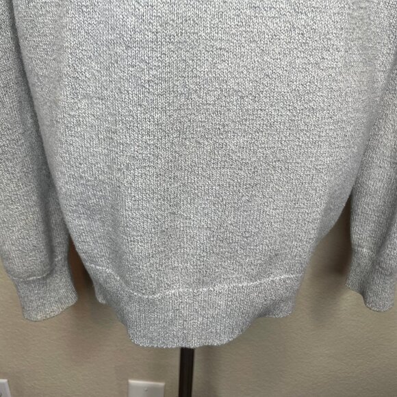 H&M Grey Cotton Double Breasted Collared Knit Cardigan Sweater Size M - Picture 6 of 13
